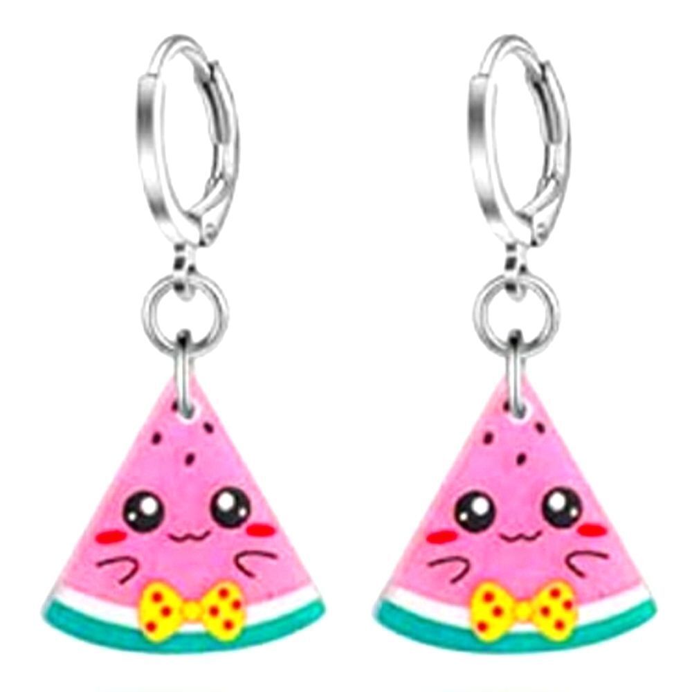 Hypoallergenic Acrylic Dangle Hoop Earrings